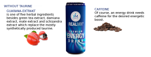 Premium Energy Drink Boisson Énergisante (x24 canettes) - Realmix